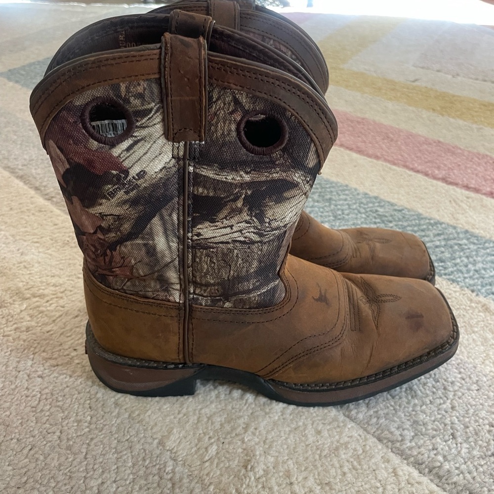 Brown and Camouflage Durango Boots